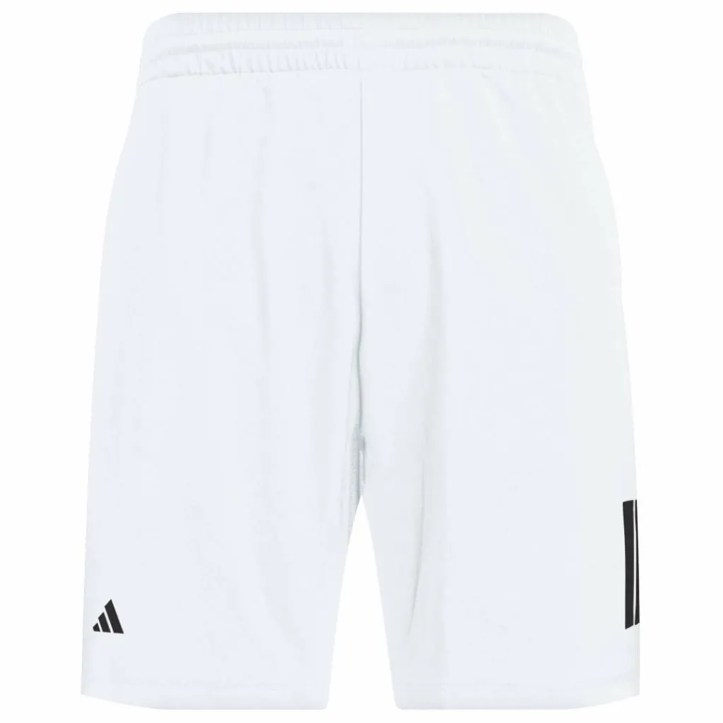 Tenniskleding-adidas Club 3-stripes tennisshort heren white