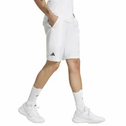 Tenniskleding-adidas Club 3-stripes tennisshort heren white
