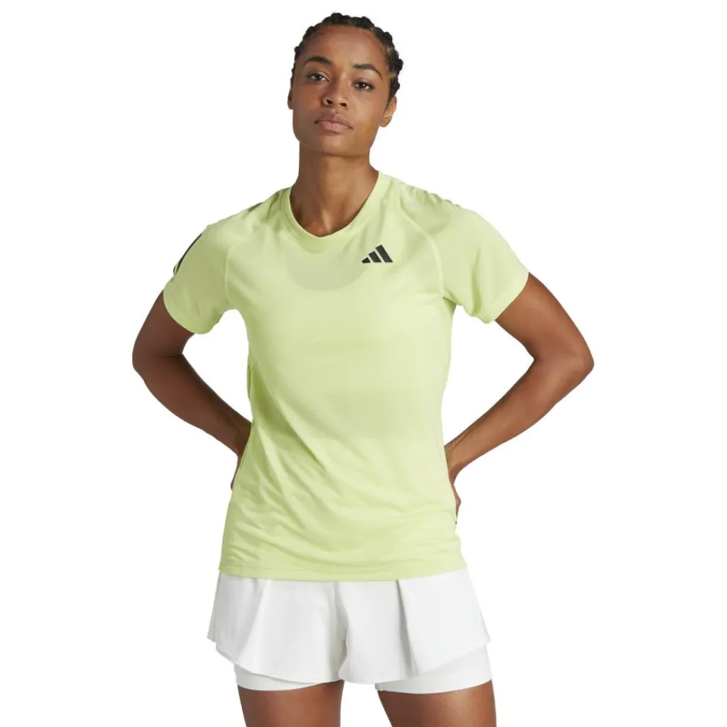 adidas Club tennisshirt dames pulse lime< Tenniskleding