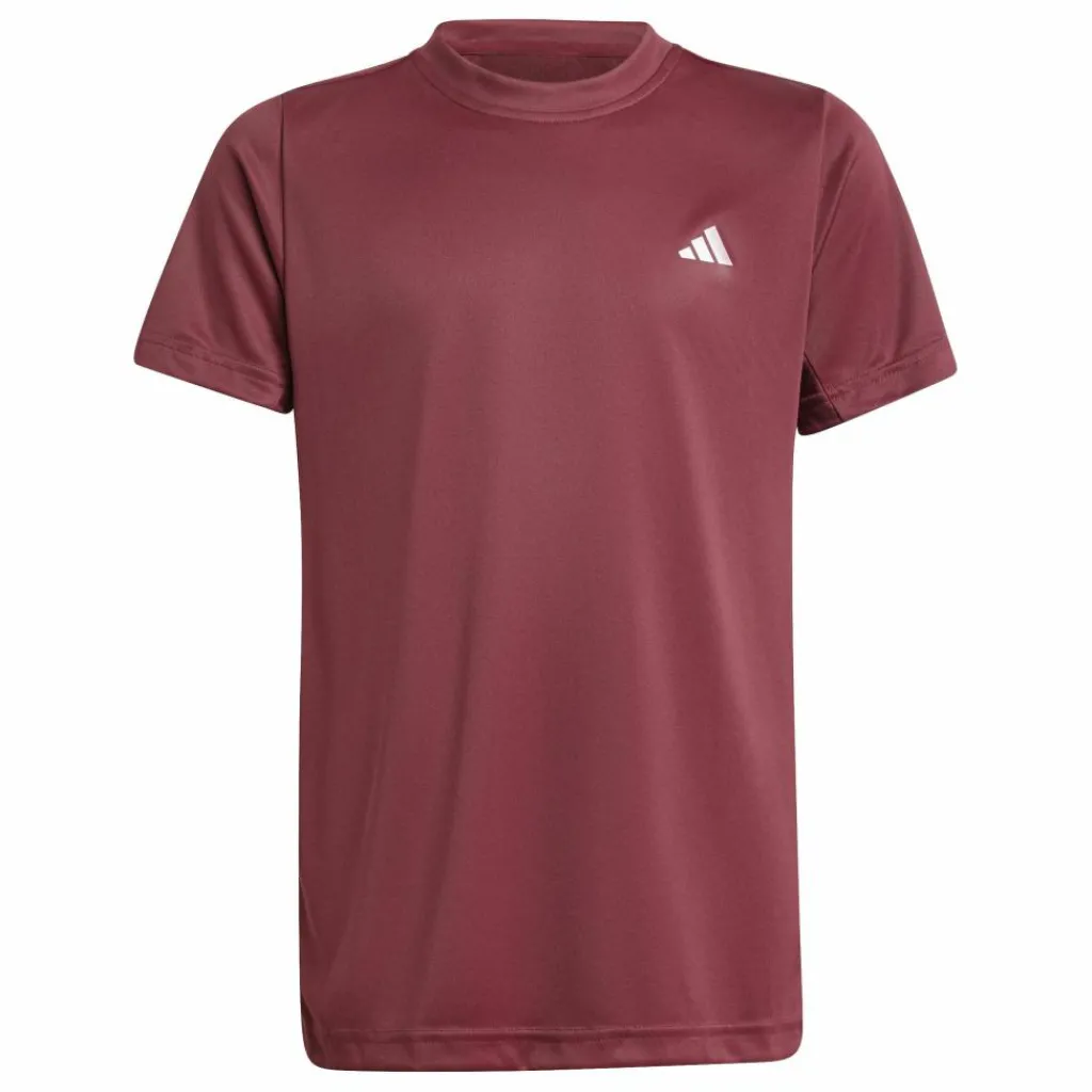 Tenniskleding-adidas Club tennisshirt junior shadow red