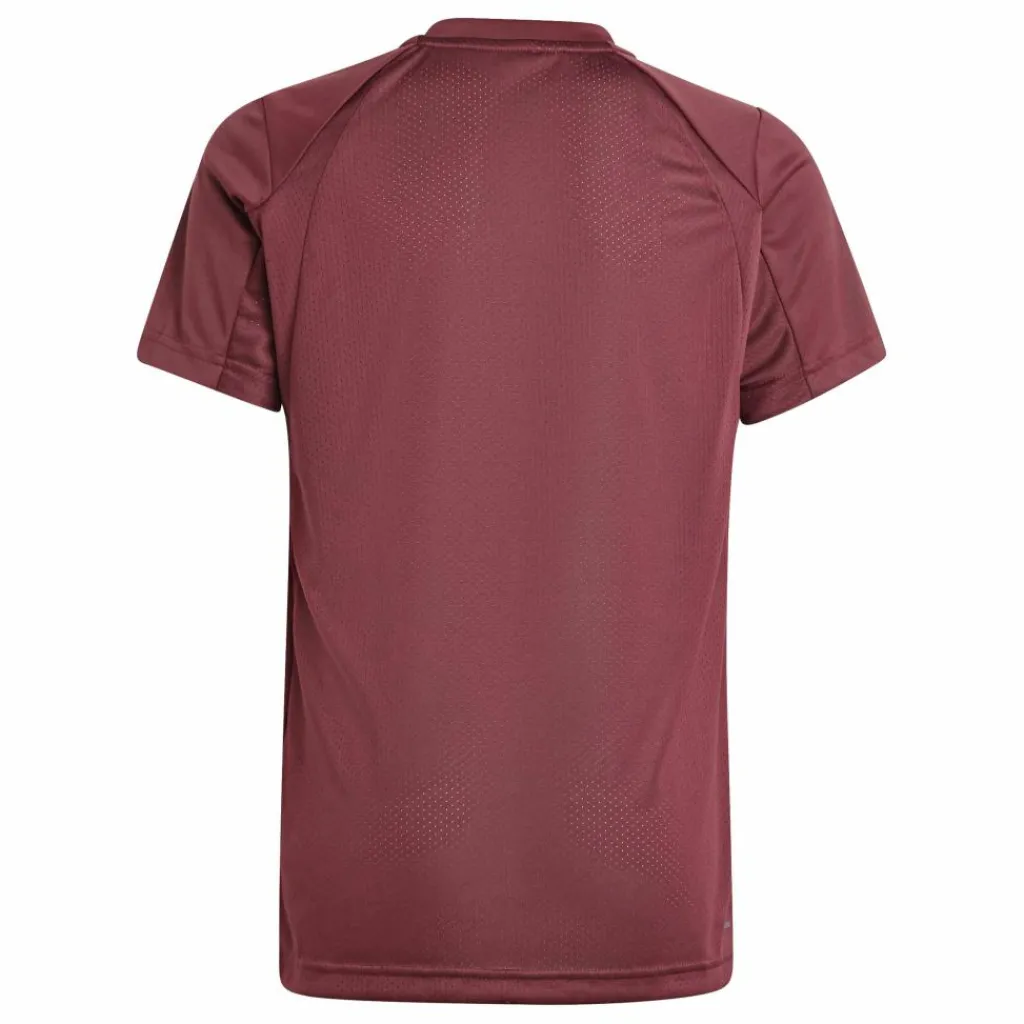 Tenniskleding-adidas Club tennisshirt junior shadow red