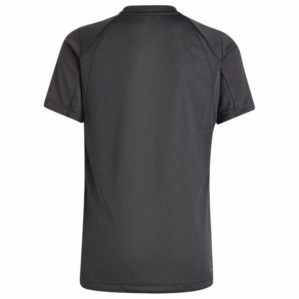 Tenniskleding-adidas Club tennisshirt junior black