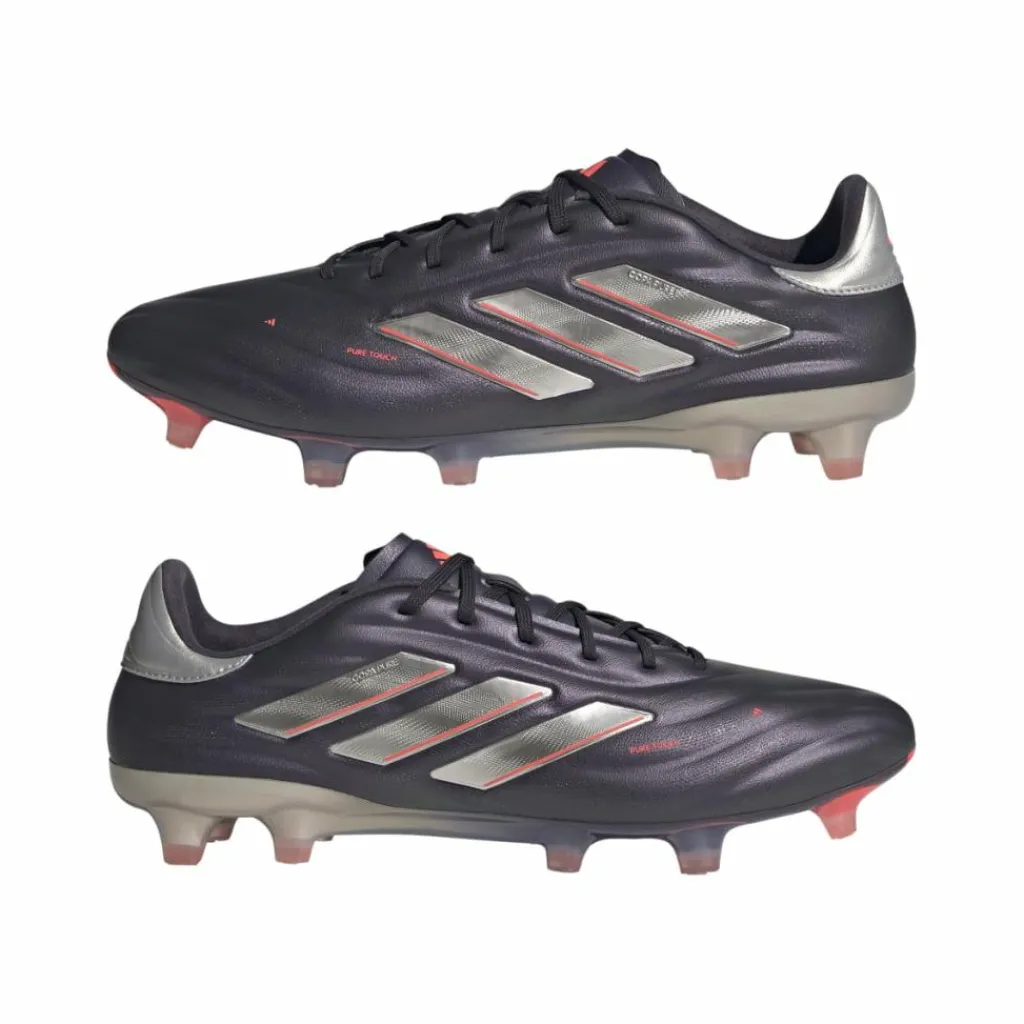 Voetbalschoenen-adidas Copa Pure 2 Elite FG voetbalschoenen aurora black platinum metallic turbo