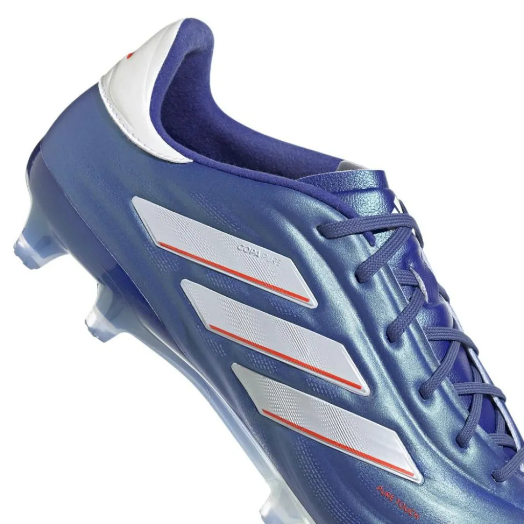 adidas Copa Pure 2.1 FG voetbalschoenen lucid blue cloud white solar red< Voetbalschoenen