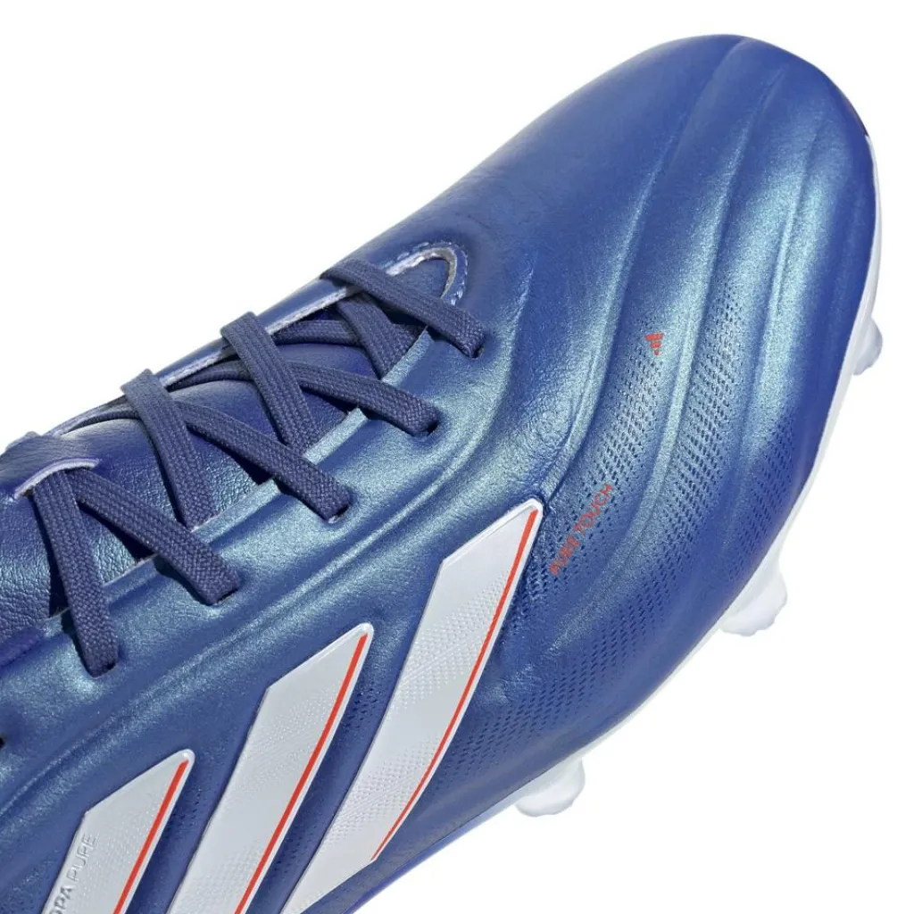 adidas Copa Pure 2.2 FG voetbalschoenen lucid blue cloud white solar red< Voetbalschoenen