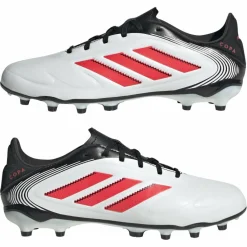 Voetbalschoenen-adidas Copa Pure 3 League FG MG voetbalschoenen junior cloud white lucid red core black