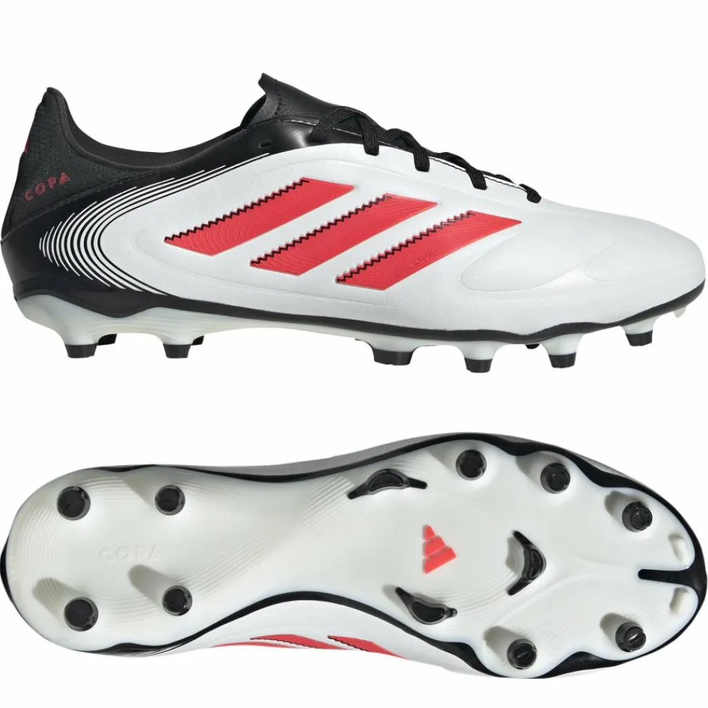 Voetbalschoenen-adidas Copa Pure 3 League FG MG voetbalschoenen heren cloud white lucid red core black