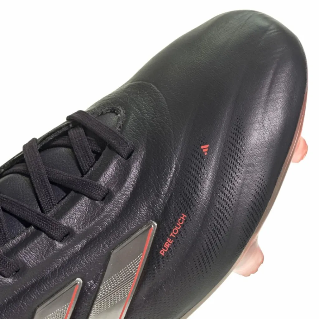 adidas Copa Pure 2 Pro FG voetbalschoenen aurora black platinum metallic turbo< Voetbalschoenen