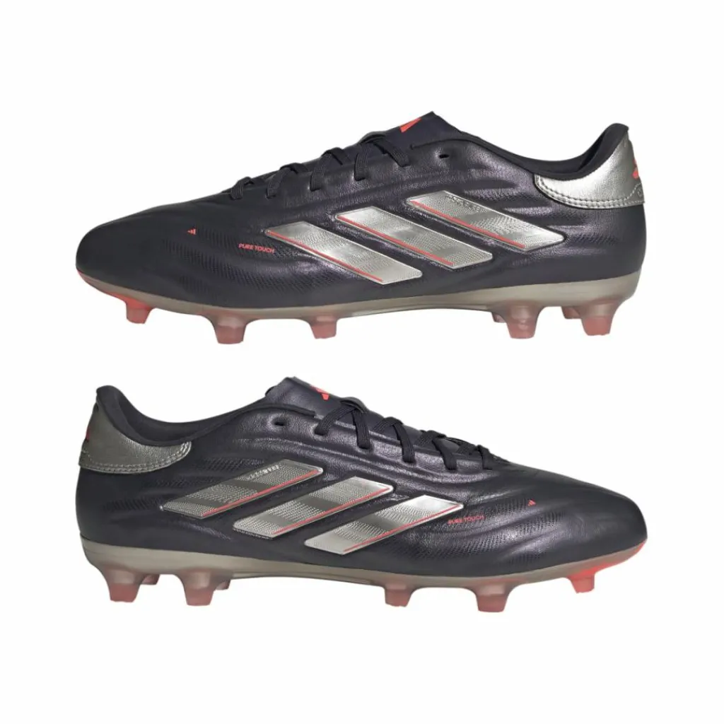 adidas Copa Pure 2 Pro FG voetbalschoenen aurora black platinum metallic turbo< Voetbalschoenen