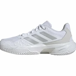 Tennisschoenen-adidas Courtjam Control 3 Clay tennisschoenen dames cloud white silver metallic grey one