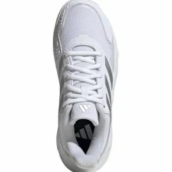 Tennisschoenen-adidas Courtjam Control 3 Clay tennisschoenen dames cloud white silver metallic grey one