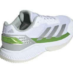 adidas Courtquick padelschoenen dames cloud white silver metallic lucid lemon< Padelschoenen