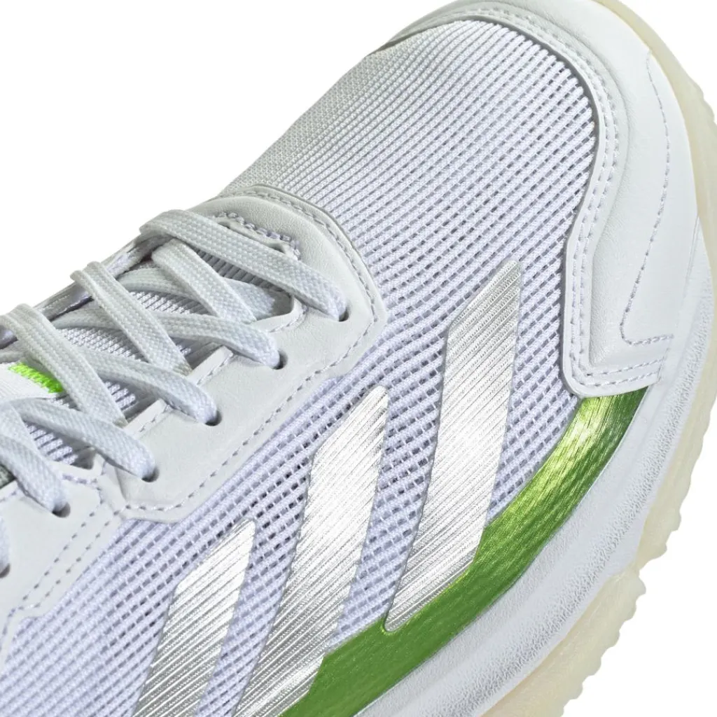 adidas Courtquick padelschoenen dames cloud white silver metallic lucid lemon< Padelschoenen