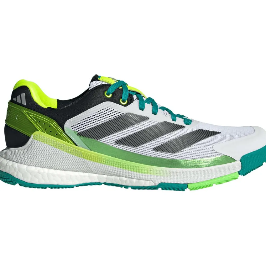 adidas Crazyquick Boost padelschoenen heren cloud white core black lime burst< Padelschoenen