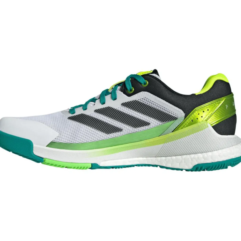 adidas Crazyquick Boost padelschoenen heren cloud white core black lime burst< Padelschoenen