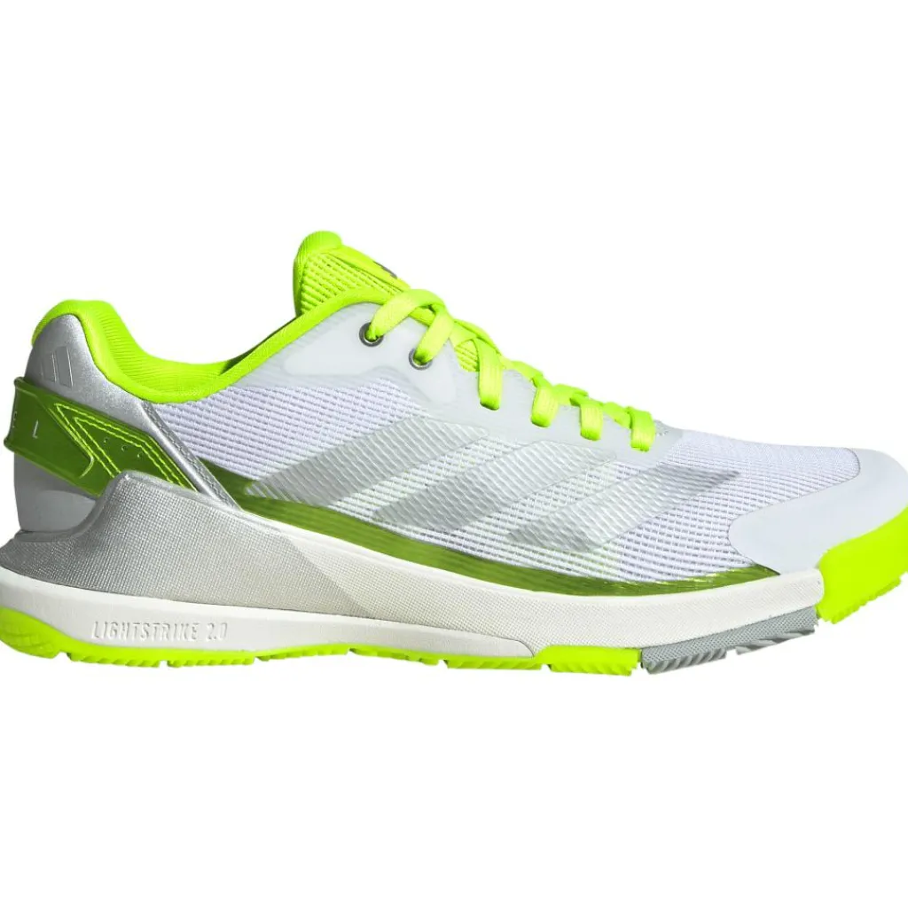 Padelschoenen-adidas Crazyquick Lightstrike padelschoenen dames lucid lemon wonder silver silver metallic