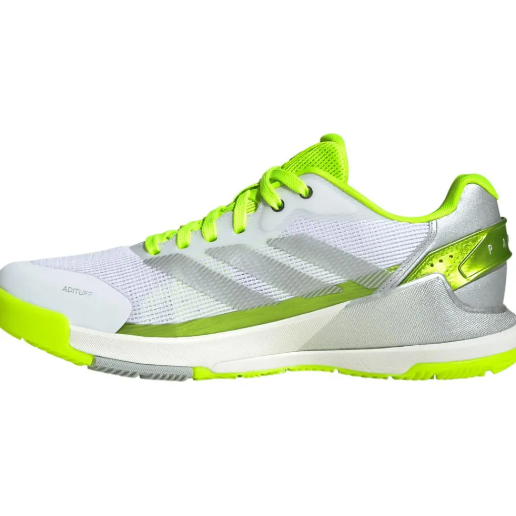 Padelschoenen-adidas Crazyquick Lightstrike padelschoenen dames lucid lemon wonder silver silver metallic