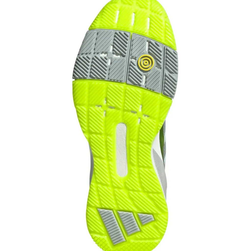 Padelschoenen-adidas Crazyquick Lightstrike padelschoenen dames lucid lemon wonder silver silver metallic