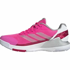 Padelschoenen-adidas Crazyquick Lightstrike padelschoenen dames lucid pink silver metallic lucid red
