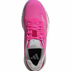 Padelschoenen-adidas Crazyquick Lightstrike padelschoenen dames lucid pink silver metallic lucid red