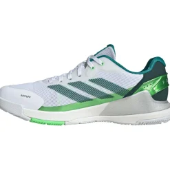 Padelschoenen-adidas Crazyquick padelschoenen heren cloud white aurora ivy lime burst