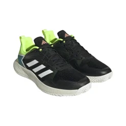 Tennisschoenen-adidas Defiant Speed Clay tennisschoenen heren core black off white bright royal