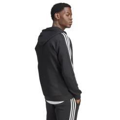 adidas Essential Fleece 3-Stripes vest heren black< Truien & Vesten