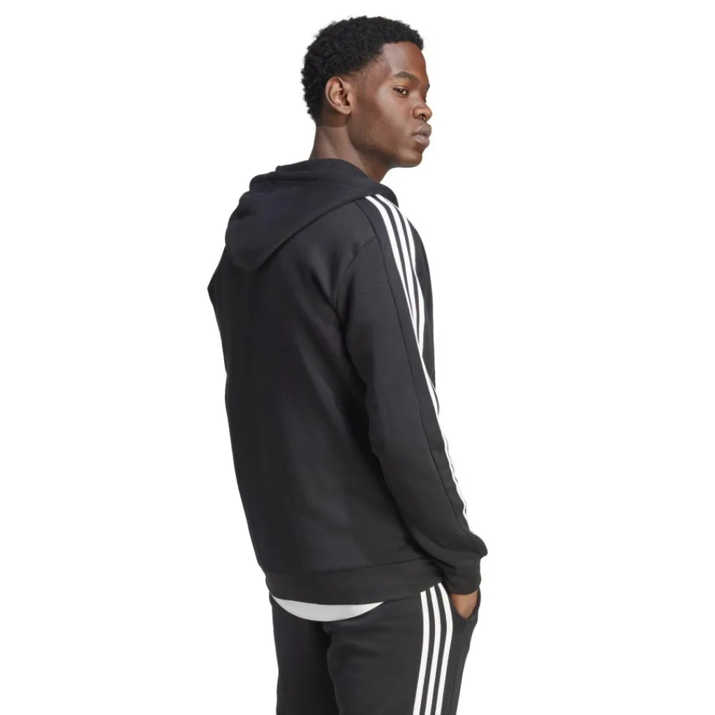adidas Essential Fleece 3-Stripes vest heren black< Truien & Vesten