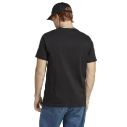 Shirts, Polo's & Blouses-adidas Essential Single Jersey 3-Stripes shirt heren black white