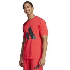 adidas Essentials Big Logo shirt heren pure ruby black< Shirts, Polo's & Blouses