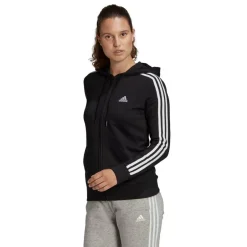 adidas Essentials French Terry 3-Stripes trainingsjack dames black< Trainingsjack