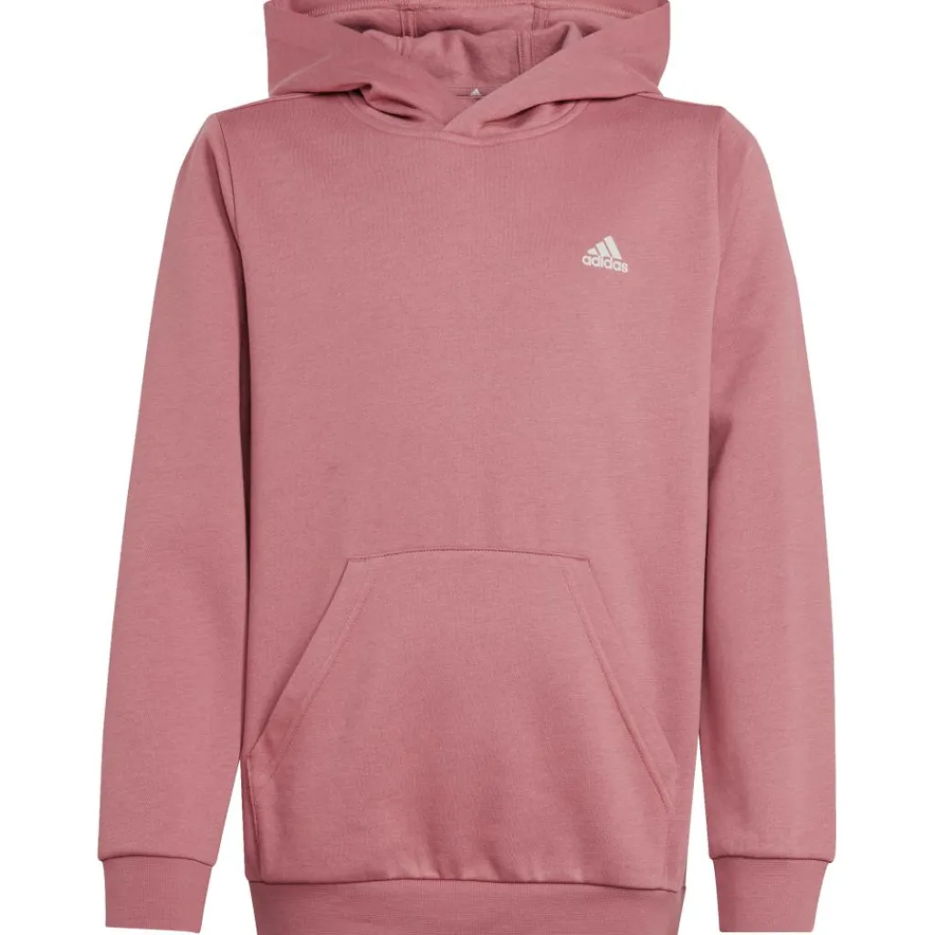 adidas Essentials Small Logo fleece hoodie junior preloved crimson< Sport Trui