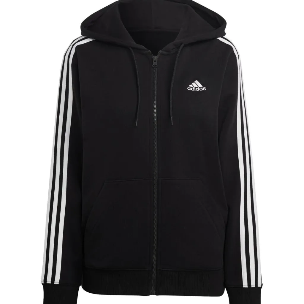 Truien & Vesten-adidas Essentials 3-Stripes French Terry vest dames black white