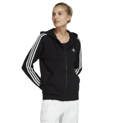 Truien & Vesten-adidas Essentials 3-Stripes French Terry vest dames black white