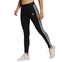 adidas Essentials 3-Stripes sportlegging dames black  white< Sportbroek