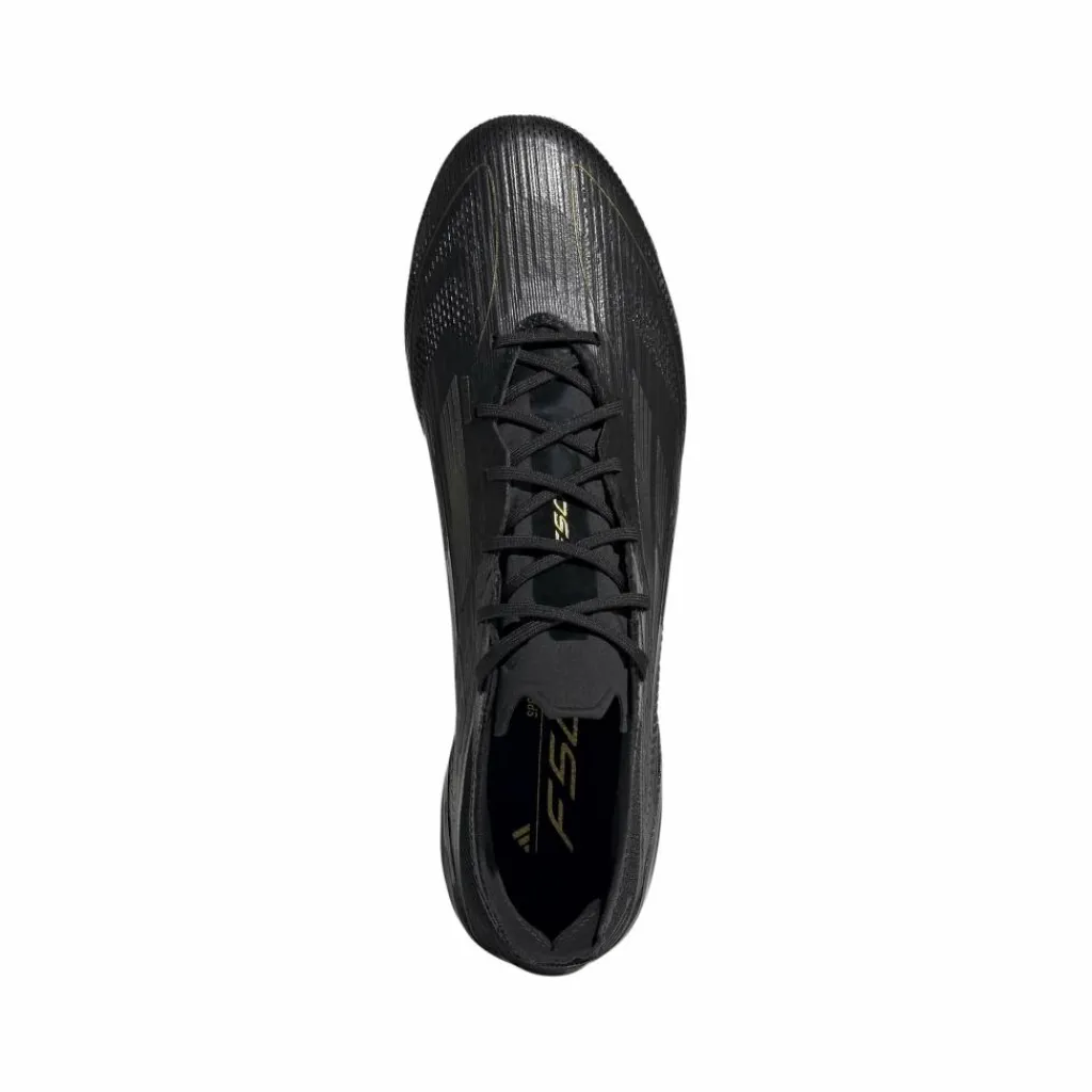 Voetbalschoenen-adidas F50 Elite FG voetbalschoenen heren core black iron metallic gold metallic