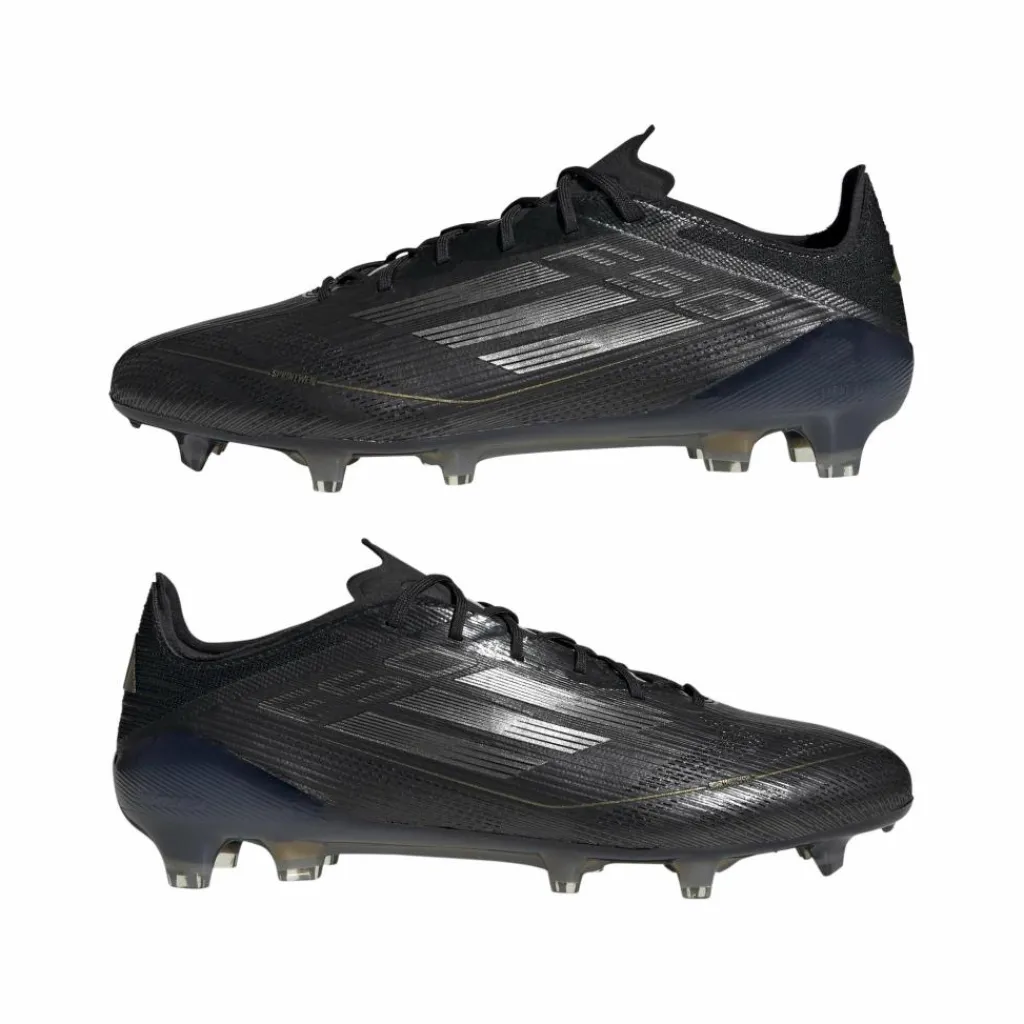 Voetbalschoenen-adidas F50 Elite FG voetbalschoenen heren core black iron metallic gold metallic