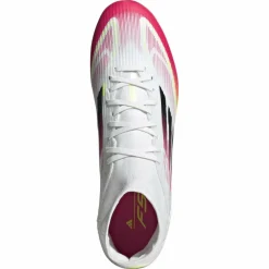 Voetbalschoenen-adidas F50 League FG MG Mid voetbalschoenen heren cloud white core black solar yellow