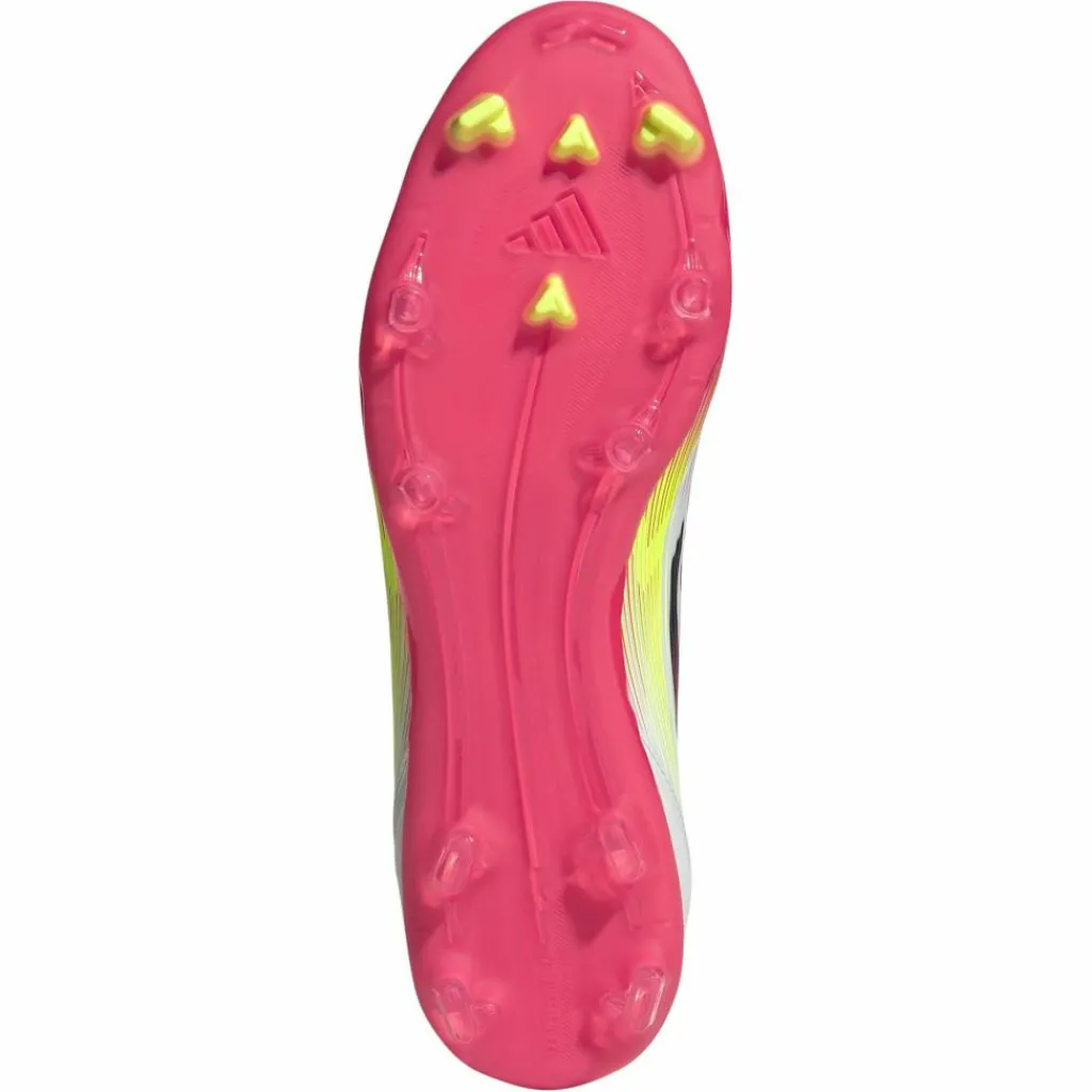 Voetbalschoenen-adidas F50 League FG MG Mid voetbalschoenen heren cloud white core black solar yellow