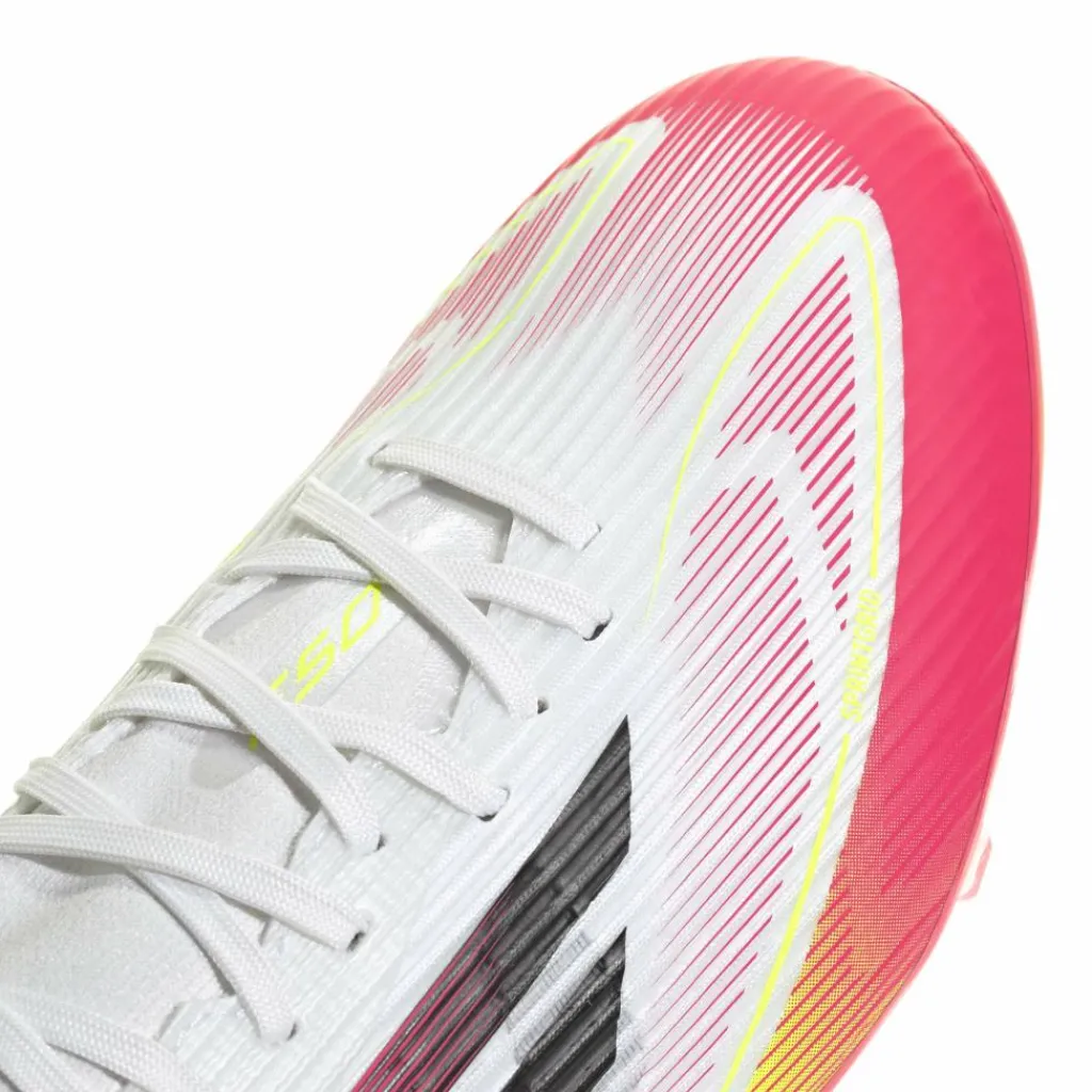 Voetbalschoenen-adidas F50 League FG MG Mid voetbalschoenen heren cloud white core black solar yellow