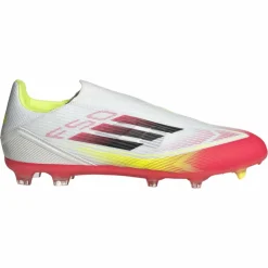 Voetbalschoenen-adidas F50 League FG MG voetbalschoenen heren cloud white core black solar yellow