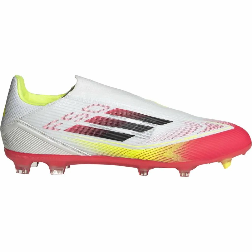 Voetbalschoenen-adidas F50 League FG MG voetbalschoenen heren cloud white core black solar yellow