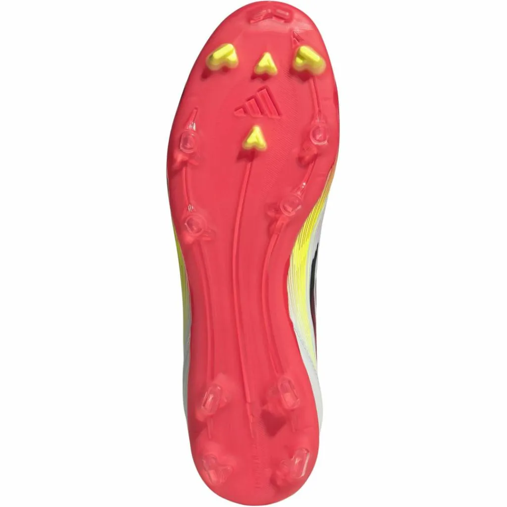 Voetbalschoenen-adidas F50 League FG MG voetbalschoenen heren cloud white core black solar yellow