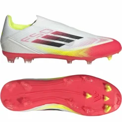 Voetbalschoenen-adidas F50 League FG MG voetbalschoenen heren cloud white core black solar yellow