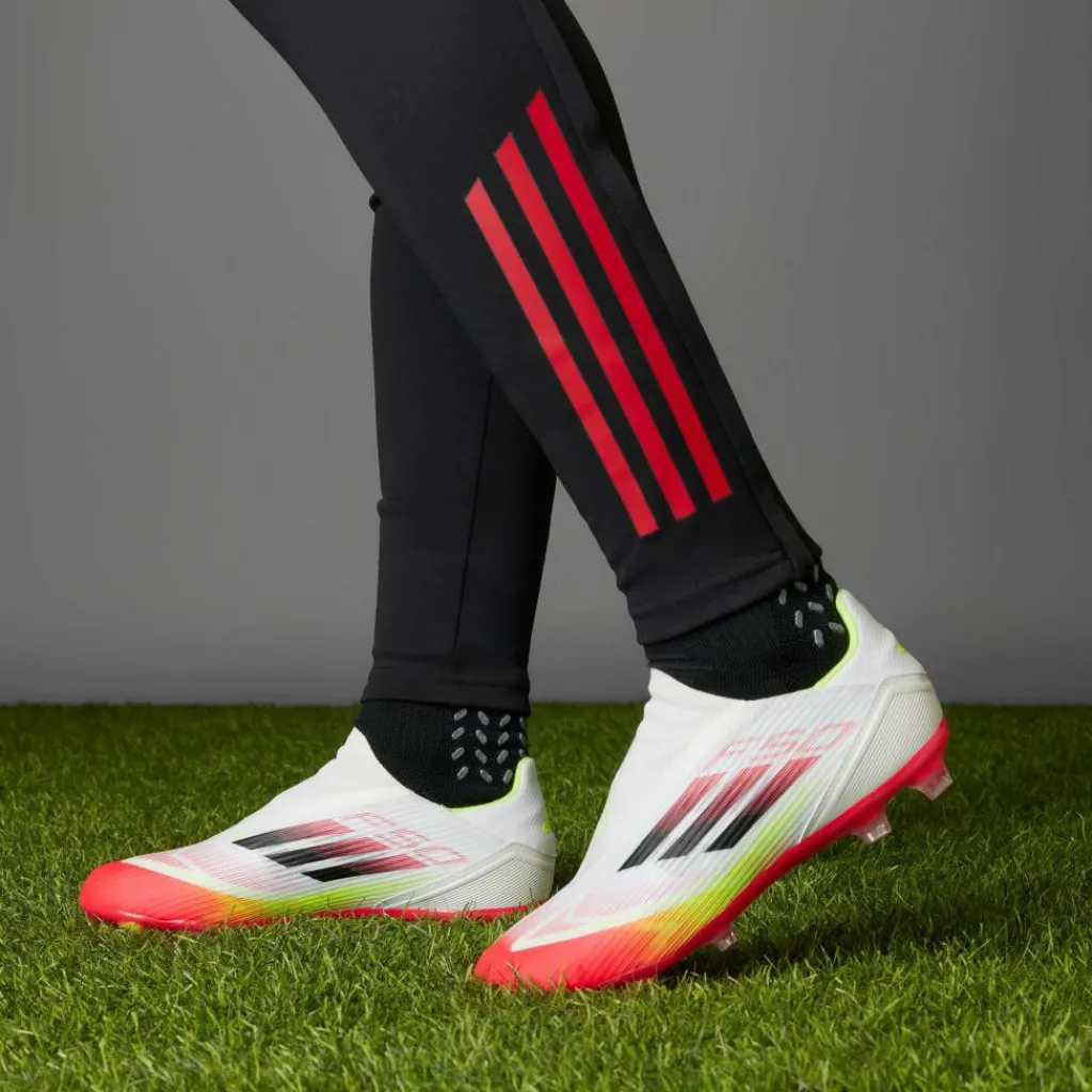 Voetbalschoenen-adidas F50 League FG MG voetbalschoenen heren cloud white core black solar yellow