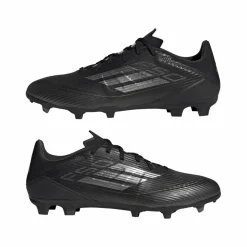 Voetbalschoenen-adidas F50 League FG MG voetbalschoenen heren core black iron metallic gold metallic