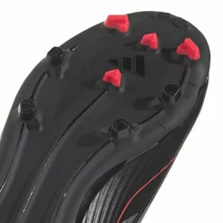 Voetbalschoenen-adidas F50 League Mid FG MG voetbalschoenen junior core black iron metallic lucid red