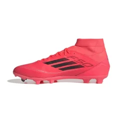 adidas F50 League Mid-cut FG MG voetbalschoenen turbo aurora black platinum metallic< Voetbalschoenen