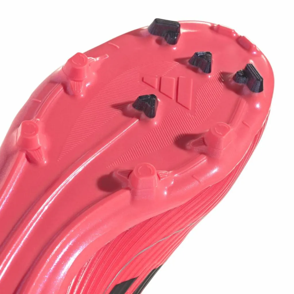 adidas F50 League Mid-cut FG MG voetbalschoenen turbo aurora black platinum metallic< Voetbalschoenen