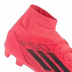adidas F50 League Mid-cut FG MG voetbalschoenen turbo aurora black platinum metallic< Voetbalschoenen